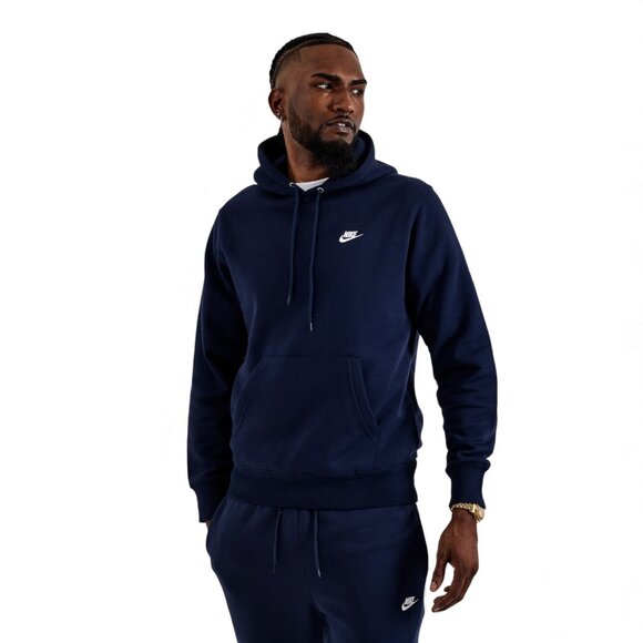 Nike Club Fleece 2 Piece Men's Sweatsuit Tracksuit Navy Blue Gift Set Outfit NWT - Picture 3 of 14